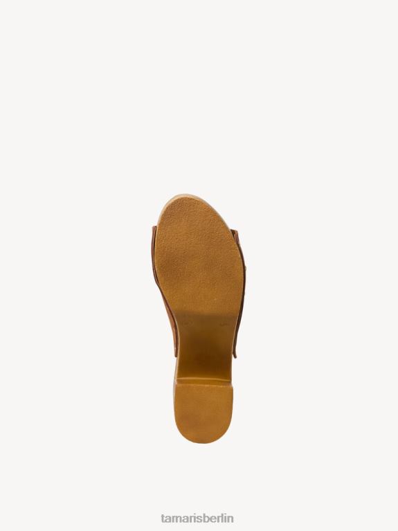 de Tamaris Frauen Leder-Pantolette - braun/cognac 0LHV41600 Schuhe