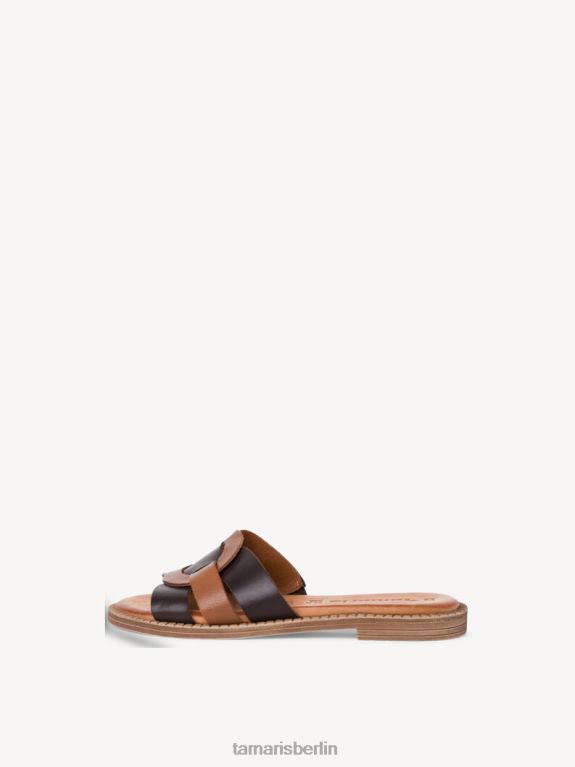 de Tamaris Frauen Leder-Pantolette – braun/mocca 0LHV42212 Schuhe