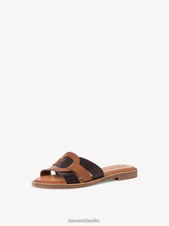 de Tamaris Frauen Leder-Pantolette – braun/mocca 0LHV42212 Schuhe