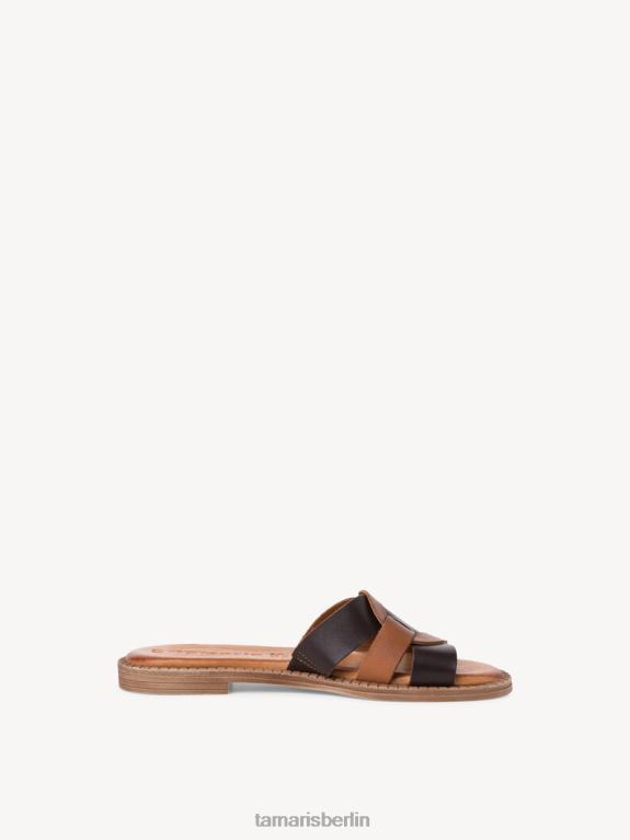 de Tamaris Frauen Leder-Pantolette – braun/mocca 0LHV42212 Schuhe
