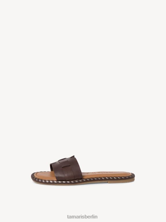 de Tamaris Frauen Leder-Pantolette – braun/mocca 0LHV4340 Schuhe