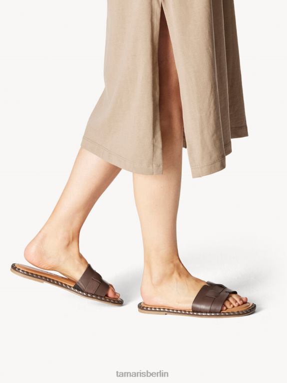 de Tamaris Frauen Leder-Pantolette – braun/mocca 0LHV4340 Schuhe