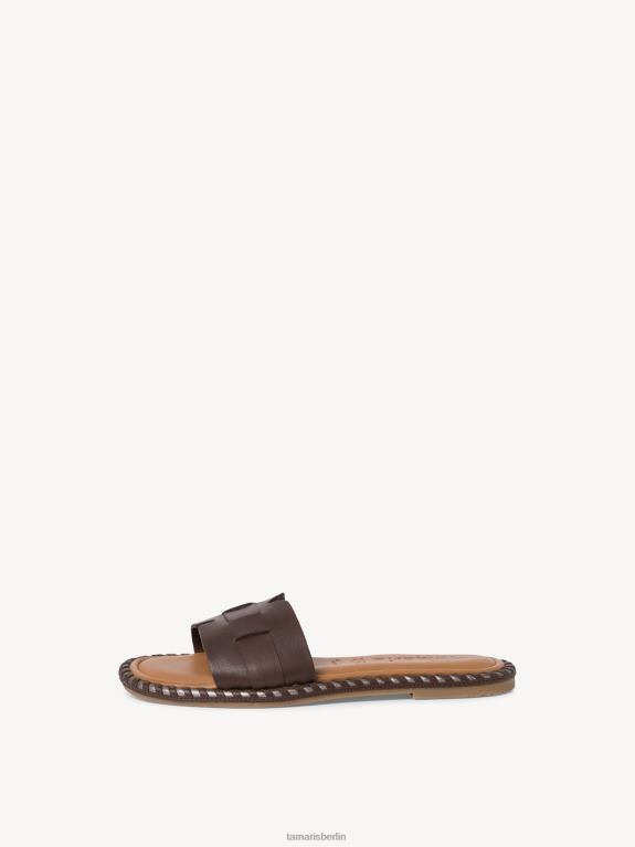 de Tamaris Frauen Leder-Pantolette – braun/mocca 0LHV4340 Schuhe