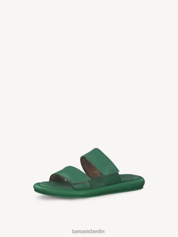 de Tamaris Frauen Leder-Pantolette – grün 0LHV41305 Schuhe