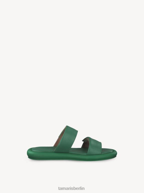 de Tamaris Frauen Leder-Pantolette – grün 0LHV41305 Schuhe