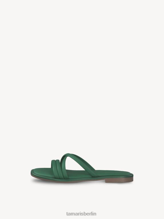 de Tamaris Frauen Leder-Pantolette – grün 0LHV41636 Schuhe