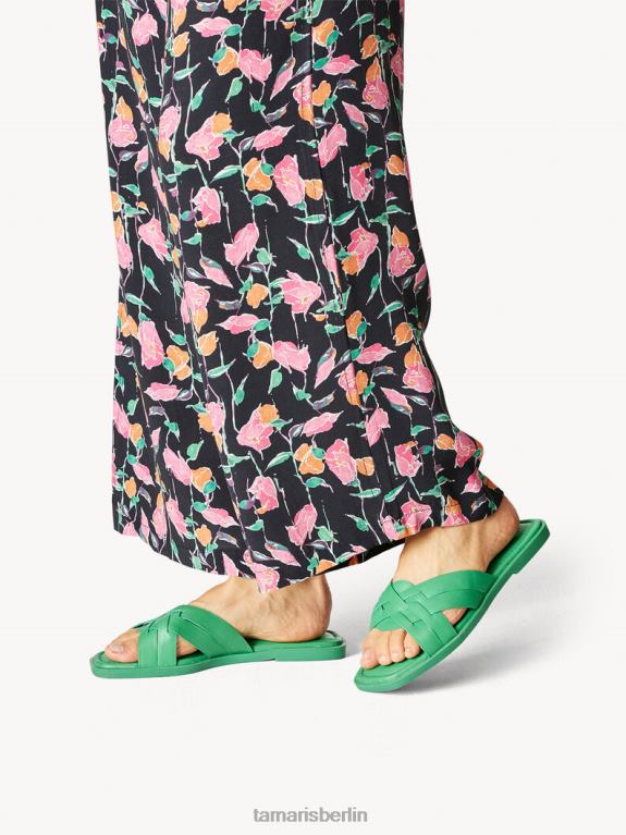 de Tamaris Frauen Leder-Pantolette – grün 0LHV41781 Schuhe