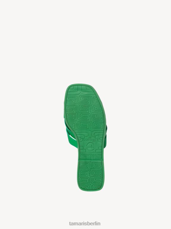 de Tamaris Frauen Leder-Pantolette – grün 0LHV41781 Schuhe