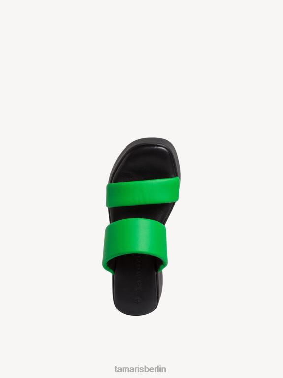 de Tamaris Frauen Leder-Pantolette – grün 0LHV4186 Schuhe
