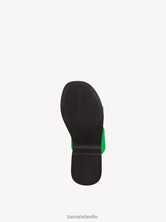 de Tamaris Frauen Leder-Pantolette – grün 0LHV4186 Schuhe