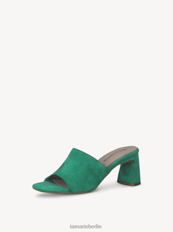 de Tamaris Frauen Leder-Pantolette – grün 0LHV42079 Schuhe