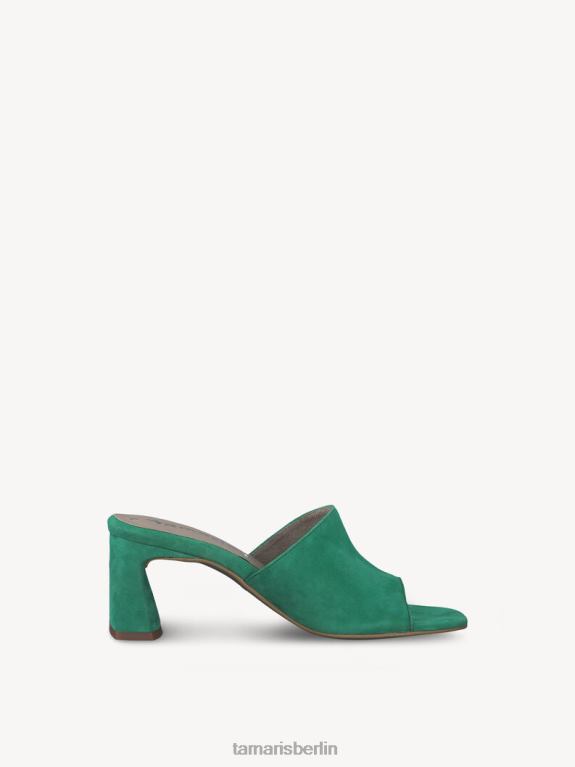 de Tamaris Frauen Leder-Pantolette – grün 0LHV42079 Schuhe