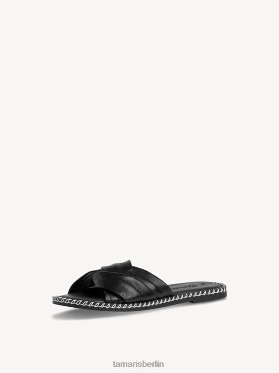 de Tamaris Frauen Leder-Pantolette – schwarz 0LHV4118 Schuhe