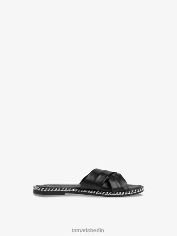 de Tamaris Frauen Leder-Pantolette – schwarz 0LHV4118 Schuhe