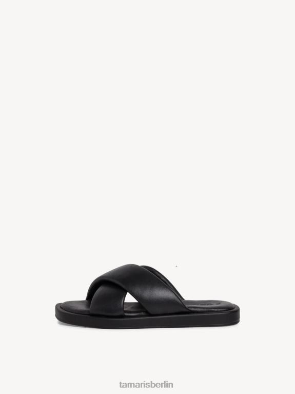 de Tamaris Frauen Leder-Pantolette – schwarz 0LHV41392 Schuhe