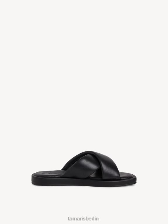 de Tamaris Frauen Leder-Pantolette – schwarz 0LHV41392 Schuhe