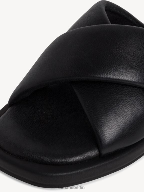 de Tamaris Frauen Leder-Pantolette – schwarz 0LHV41392 Schuhe