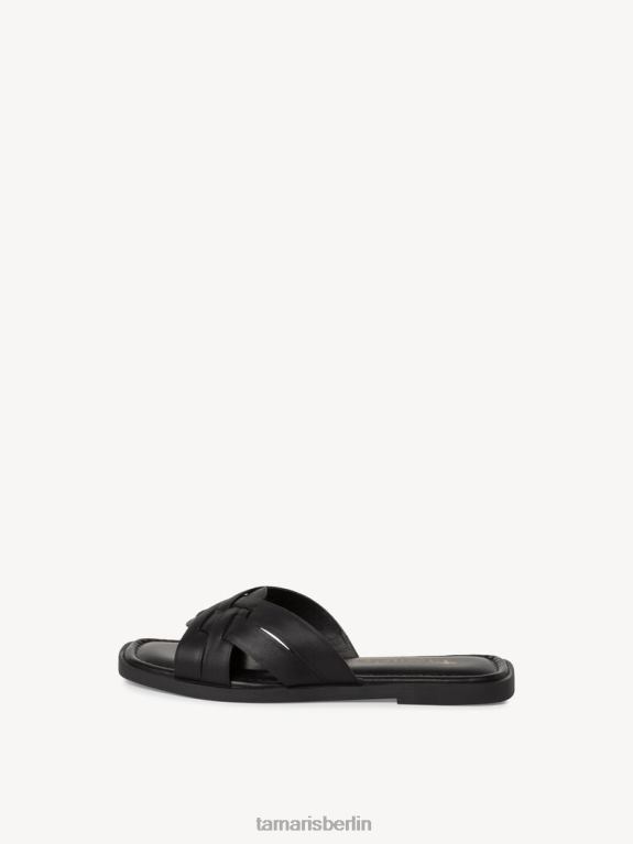 de Tamaris Frauen Leder-Pantolette – schwarz 0LHV41587 Schuhe