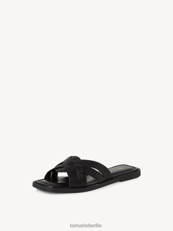de Tamaris Frauen Leder-Pantolette – schwarz 0LHV41587 Schuhe
