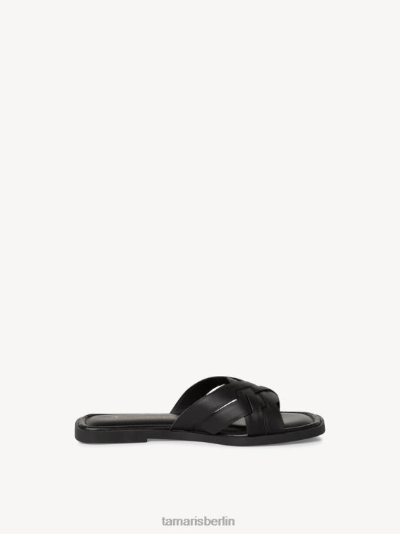 de Tamaris Frauen Leder-Pantolette – schwarz 0LHV41587 Schuhe