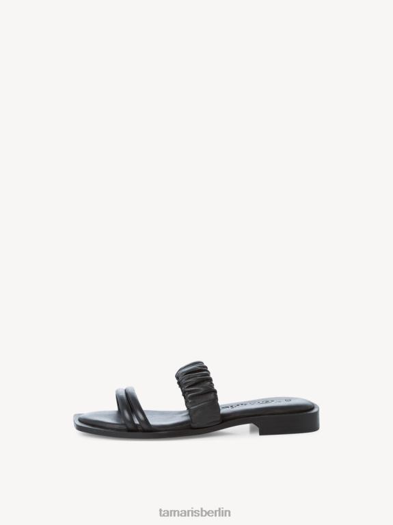 de Tamaris Frauen Leder-Pantolette – schwarz 0LHV41741 Schuhe