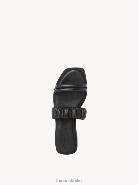 de Tamaris Frauen Leder-Pantolette – schwarz 0LHV41741 Schuhe