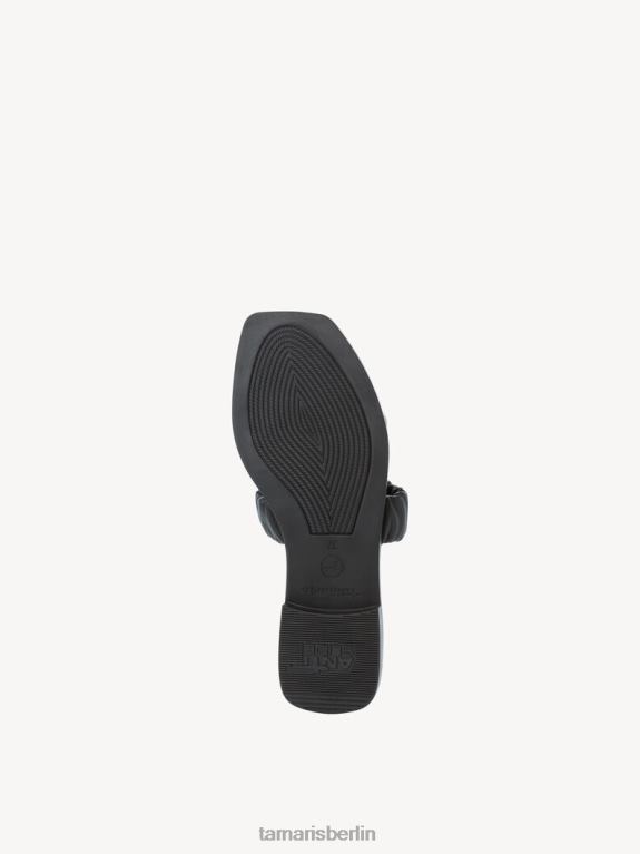 de Tamaris Frauen Leder-Pantolette – schwarz 0LHV41741 Schuhe