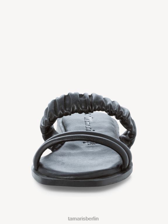 de Tamaris Frauen Leder-Pantolette – schwarz 0LHV41741 Schuhe