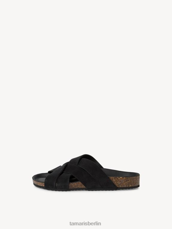 de Tamaris Frauen Leder-Pantolette – schwarz 0LHV41766 Schuhe
