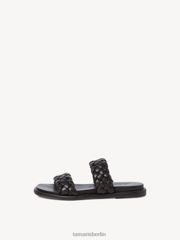 de Tamaris Frauen Leder-Pantolette – schwarz 0LHV41792 Schuhe