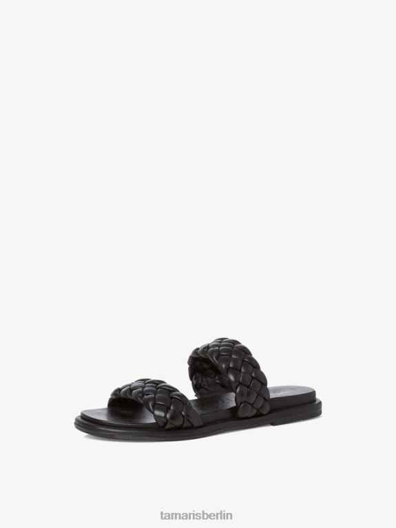 de Tamaris Frauen Leder-Pantolette – schwarz 0LHV41792 Schuhe