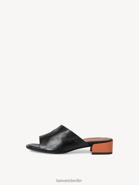 de Tamaris Frauen Leder-Pantolette – schwarz 0LHV41844 Schuhe