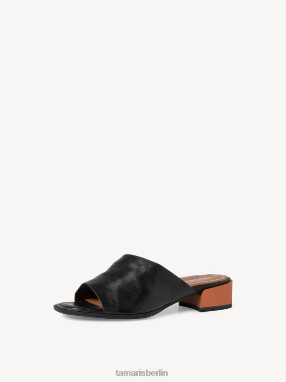 de Tamaris Frauen Leder-Pantolette – schwarz 0LHV41844 Schuhe