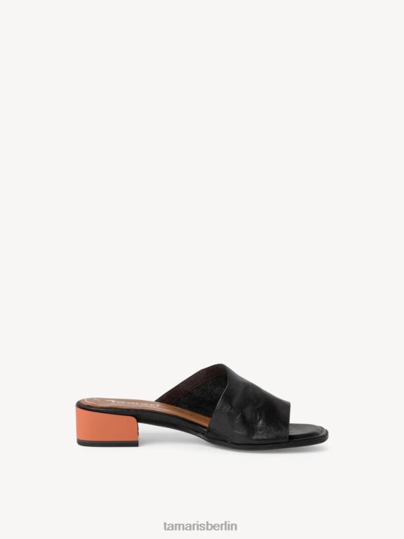 de Tamaris Frauen Leder-Pantolette – schwarz 0LHV41844 Schuhe