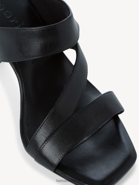 de Tamaris Frauen Leder-Pantolette – schwarz 0LHV41845 Schuhe