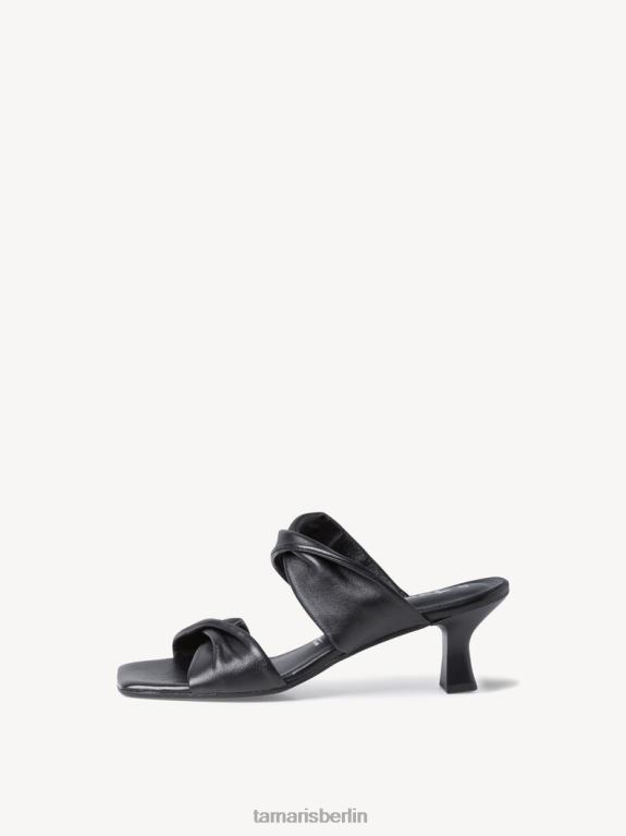 de Tamaris Frauen Leder-Pantolette – schwarz 0LHV41850 Schuhe