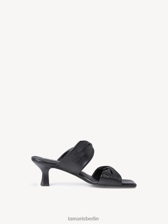 de Tamaris Frauen Leder-Pantolette – schwarz 0LHV41850 Schuhe