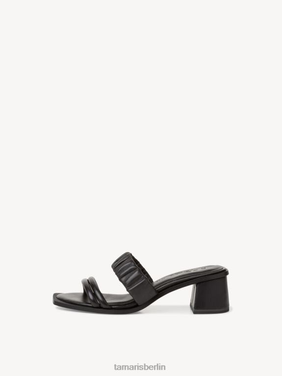 de Tamaris Frauen Leder-Pantolette – schwarz 0LHV41940 Schuhe