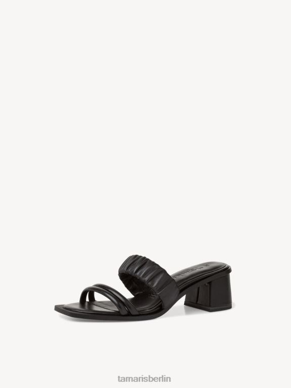 de Tamaris Frauen Leder-Pantolette – schwarz 0LHV41940 Schuhe