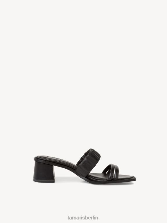 de Tamaris Frauen Leder-Pantolette – schwarz 0LHV41940 Schuhe