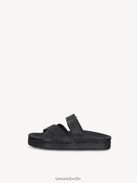 de Tamaris Frauen Leder-Pantolette – schwarz 0LHV41970 Schuhe