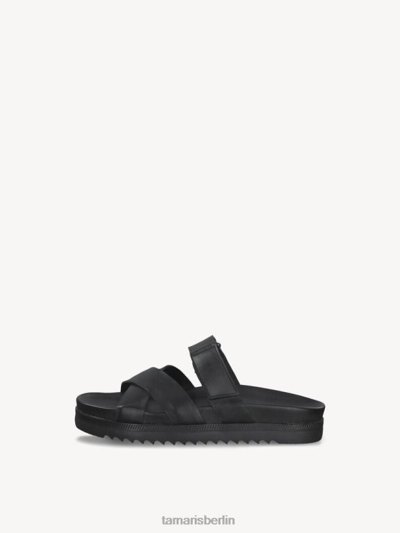 de Tamaris Frauen Leder-Pantolette – schwarz 0LHV41970 Schuhe