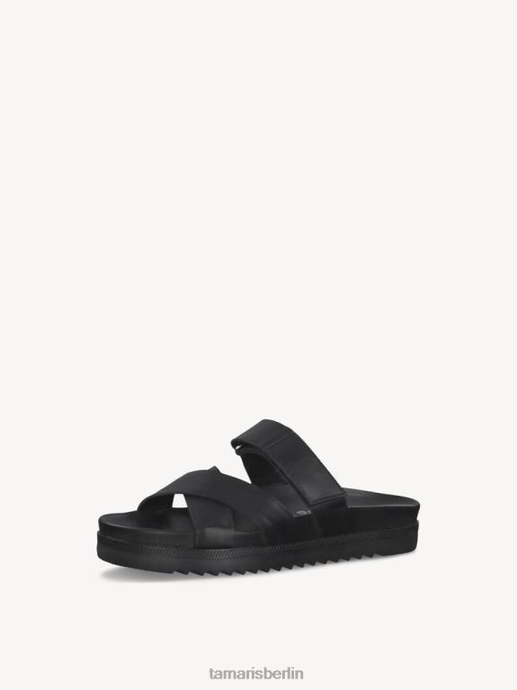 de Tamaris Frauen Leder-Pantolette – schwarz 0LHV41970 Schuhe