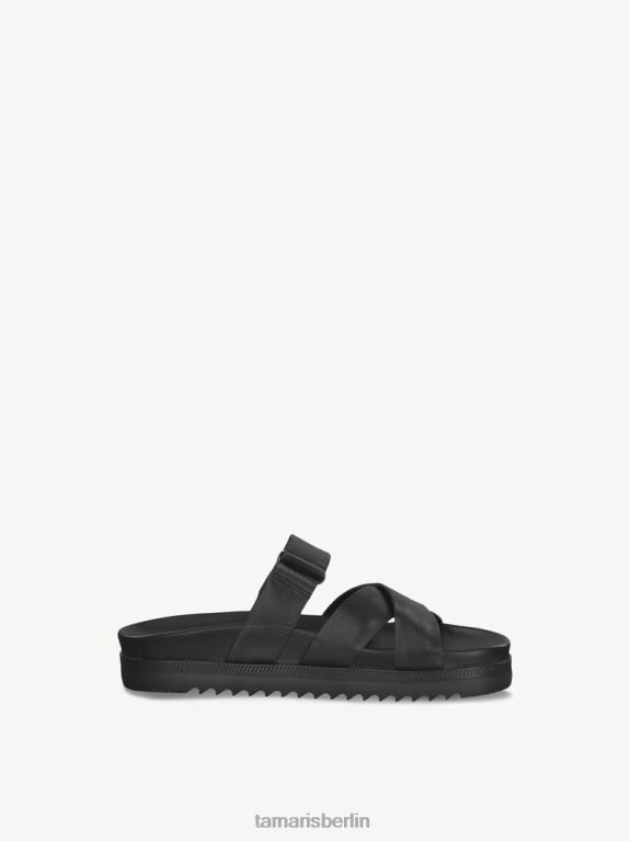 de Tamaris Frauen Leder-Pantolette – schwarz 0LHV41970 Schuhe