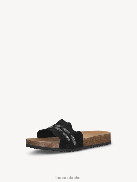 de Tamaris Frauen Leder-Pantolette – schwarz 0LHV4202 Schuhe