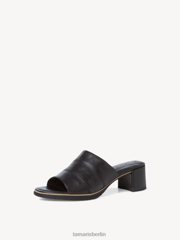 de Tamaris Frauen Leder-Pantolette – schwarz 0LHV42175 Schuhe