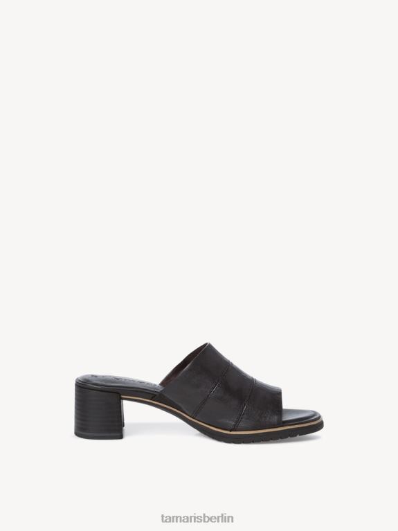 de Tamaris Frauen Leder-Pantolette – schwarz 0LHV42175 Schuhe