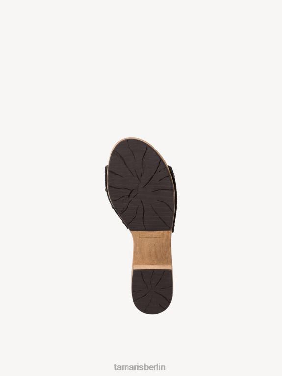de Tamaris Frauen Leder-Pantolette – schwarz 0LHV42246 Schuhe