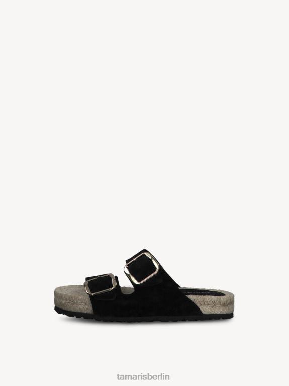 de Tamaris Frauen Leder-Pantolette – schwarz 0LHV42317 Schuhe