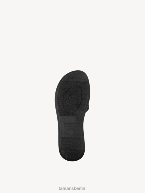de Tamaris Frauen Leder-Pantolette – schwarz 0LHV4288 Schuhe